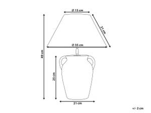 Tischlampen AGEFET Grau - Weiß - Keramik - 35 x 49 x 35 cm