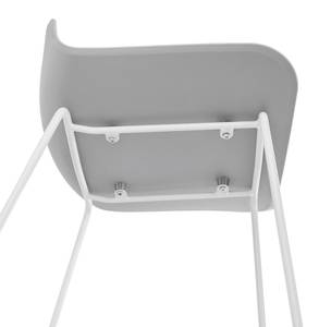 Tabouret De Bar BABYLOS Gris - Blanc