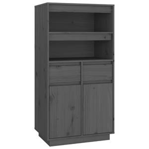 Highboard DE4735 Grau - Massivholz - 40 x 117 x 60 cm