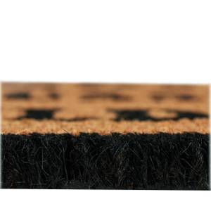 Paillasson fibre de coco ALLES DABEI Noir - Marron - Fibres naturelles - Matière plastique - 60 x 2 x 40 cm