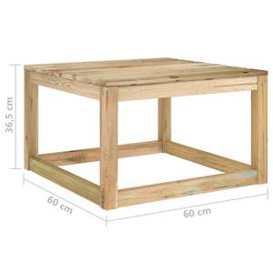 Salon de jardin 3016481-5 (lot de 6) Blanc - Bois manufacturé - Bois/Imitation - 64 x 70 x 64 cm