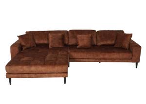 Ecksofa J54 Braun - Textil - 295 x 76 x 178 cm