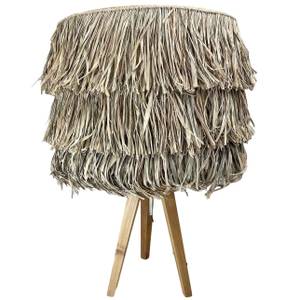 Tischlampe Borneo Beige - Naturfaser - 35 x 60 x 35 cm