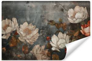 Fototapete Blumen PFLANZEN 3D Retro Stil 520 x 318 x 318 cm