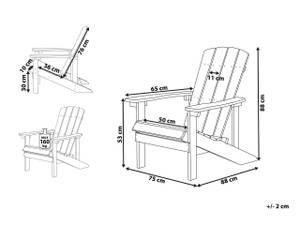 Chaise de jardin ADIRONDACK Blanc