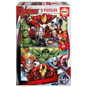 Puzzle Avengers 2x48 Teile Papier - 25 x 5 x 35 cm