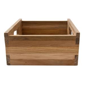 Holzkisten Bordeaux Braun - Glas - 27 x 12 x 25 cm