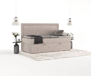 Boxspringbett Luvi Braun - H3 - Tiefe: 100 cm