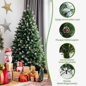 180cm Künstlicher Weihnachtsbaum Grün - Kunststoff - 115 x 180 x 115 cm