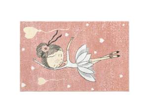 Tapis de salon BALLERINA Rose foncé - Textile - 100 x 1 x 150 cm