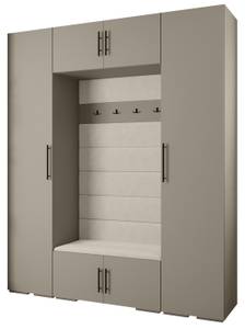 Garderobe Inova 3 Z13 Schwarz - Grau - Weiß - Schwarz