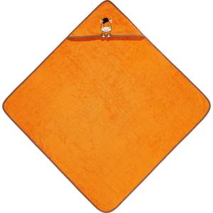 Kinder-Kapuzenbadetuch 207219 Orange - Textil - 100 x 1 x 100 cm