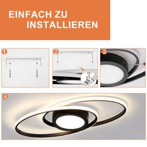 LED Deckenleuchte Einäugig Schwarz