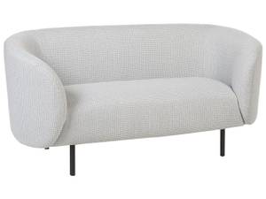 2-Sitzer Sofa LOEN Schwarz - Weiß - Textil