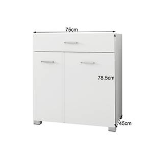 Wäscheschrank 75x785x45 cm Weiß Tiefe: 75 cm