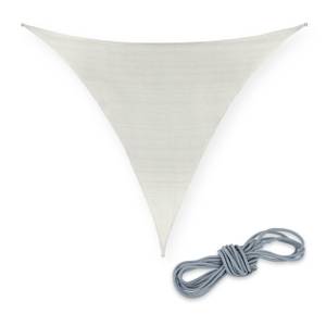 Voile d'ombrage triangulaire PE-HD blanc 400 x 345 cm