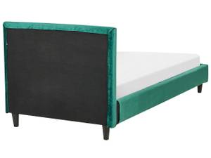 Lit double FITOU Vert foncé - Vert - Largeur : 100 cm