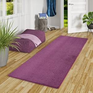 Hochflor Velours Läufer Teppich Luna Violett - 80 x 160 cm