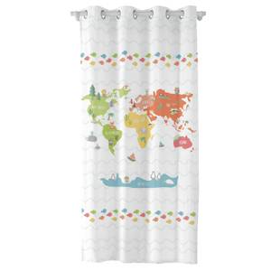 World map Vorhang Textil - 1 x 140 x 265 cm