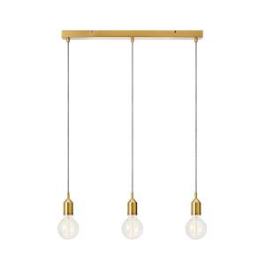 Bronx Pendentif Fer - Doré - 3 ampoules