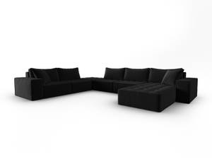 modulares U-Formsofa MIKE 8 Sitzplätze Schwarz