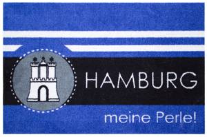 Türmatte Hamburg mein Perle Blau - Kunststoff - 40 x 1 x 60 cm