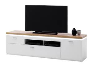 TV-Board Claire 16 mit LED Weiß - Holzwerkstoff - Holzart/Dekor - 195 x 57 x 44 cm