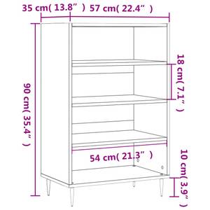 Highboard DE4092 Braun