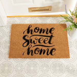 Home Sweet Home Fußmatte Braun - Naturfaser - 40 x 60 cm