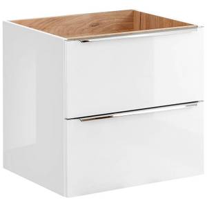 Badezimmer Set mit 2 Aufsatzwaschbecken Weiß - Holzwerkstoff - 140 x 190 x 48 cm