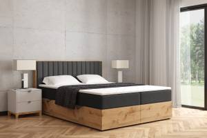 Boxspringbett LOLLY3 Schwarz - Breite: 149 cm - H3