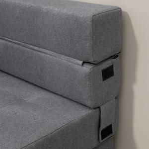 Einzel Schlafsofa 839-027V01CG Glas Grau