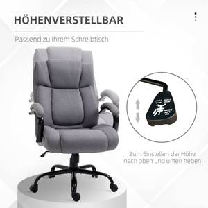 Bürostuhl ergonomisch 921-471LG Grau - Textil - 83 x 118 x 73 cm