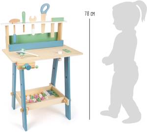 Werkbank „Nordic“ Braun - Holzwerkstoff - 40 x 74 x 53 cm