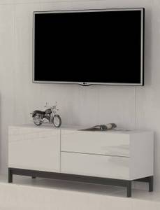 Fernsehschrank Daabr Weiß - Holzwerkstoff - 110 x 47 x 40 cm