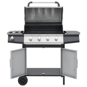 vidaXL Gasgrill 4+1 Brenner Schwarz und Metall - 55 x 107 x 122 cm