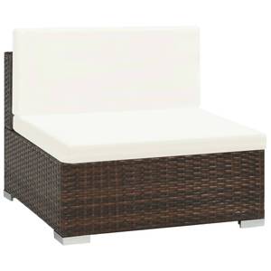 Garten-Sofagarnitur Braun - Polyrattan - 74 x 26 x 74 cm