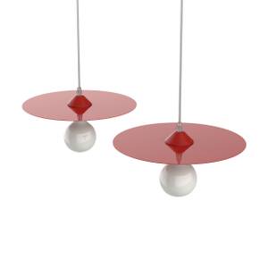 Suspension Nina Rouge brillant