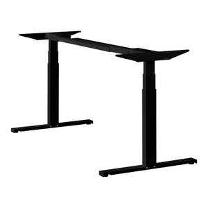 Elektrischer Tisch Easydesk Furnier Breite: 140 cm - Schwarz