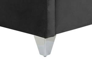 Doppelbett LUBBON Schwarz - Silber - 209 x 142 x 215 cm