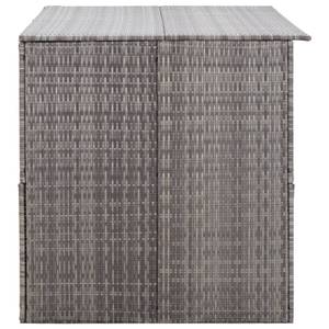 Outdoor Aufbewahrungsbox Grau - Metall - Polyrattan - 150 x 100 x 150 cm