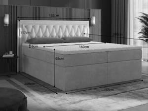 Boxbett Arona 1 mit Bettkasten Beige - Breite: 160 cm