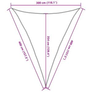 Sonnensegel 3016492-6 Sandbraun - 400 x 400 x 300 cm