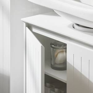 Meuble sous vasque BZR108-II-W Blanc - Bois manufacturé - 60 x 60 x 30 cm