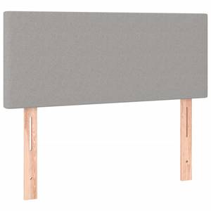 Boxspringbett 3017288-2 Hellgrau - 123 x 193 cm