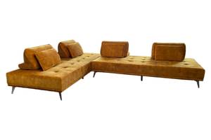 Modulsofa WIOLO Gold - Textil - 350 x 80 x 240 cm