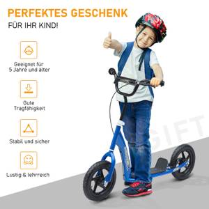 Kinderscooter 371-027BU Blau - Metall - 52 x 80 x 120 cm