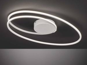 LED-Deckenleuchte Nia Acryl / Aluminium - 1-flammig - Weiß - Breite: 61 cm