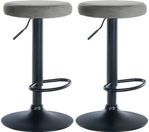 Tabouret de bar Ponte Lot de 2 Gris