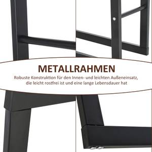 Kaminholzständer  820-145 Braun - Metall - 25 x 100 x 40 cm